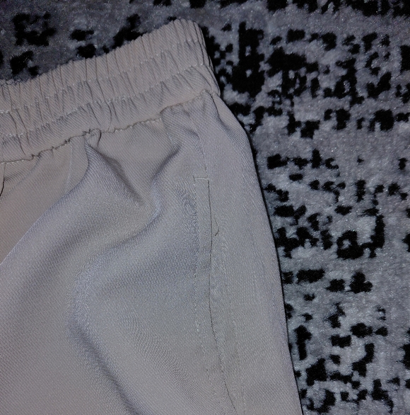 Zara High Waisted Beige Drawstring Pajama Style Ankle Pants XS - Picture 15 of 15